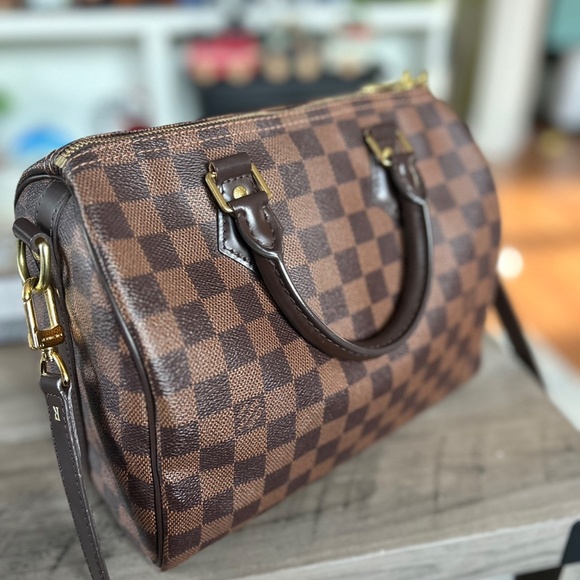 Louis Vuitton Damier Ebene Speedy Bandouliere 25 - Picture 10 of 16